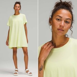 Lululemon All Yours Tee Dress in Crispin Green